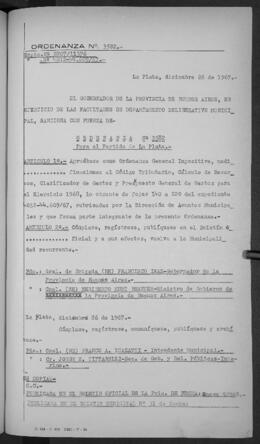 Ordenanza n° 3582 de 1967