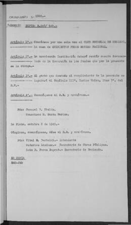 Ordenanza n° 1860 de 1949