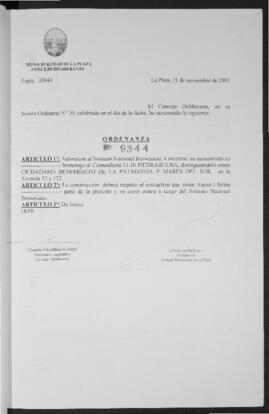 Ordenanza n° 9344 de 2001