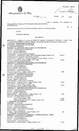 Decreto n° 57 de 2005, Alak, Julio Cesar