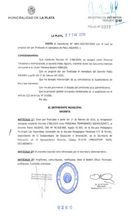 Decreto nº 260 de 2025, ALAK, Julio Cesar