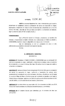 Decreto nº 2001 de 2020, GARRO, Julio cesar