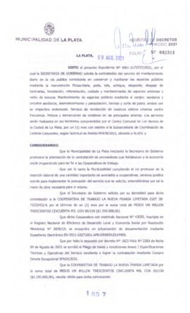 Decreto nº 1857 de 2021, GARRO, Julio cesar