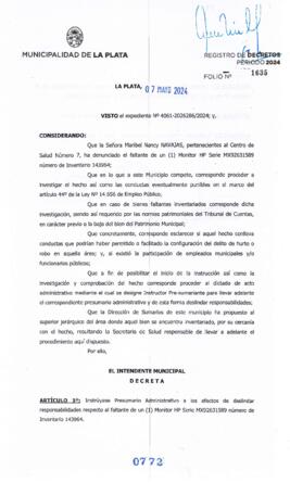 Decreto nº 772 de 2024, ALAK, Julio Cesar