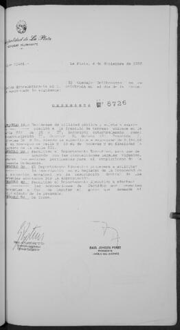 Ordenanza n° 8726 de 1996