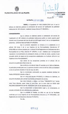 Decreto nº 712 de 2024, ALAK, Julio Cesar