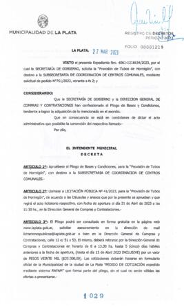 Decreto nº 1029 de 2023, GARRO, Julio cesar