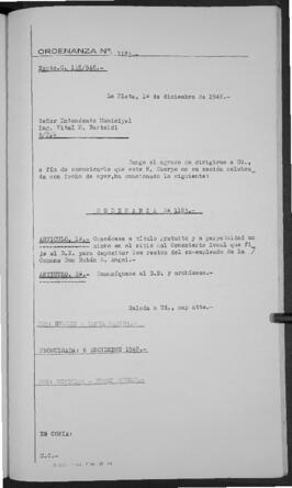 Ordenanza n° 1183 de 1948