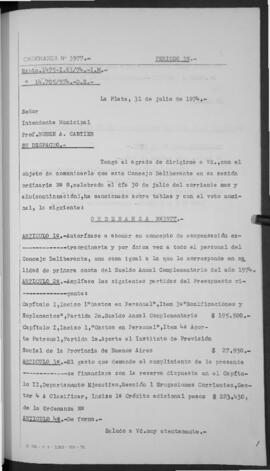 Ordenanza n° 3977 de 1974