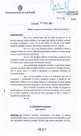 Decreto nº 257 de 2024, ALAK, Julio Cesar