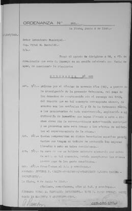 Ordenanza n° 885 de 1948