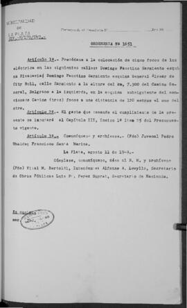 Ordenanza n° 1651 de 1949