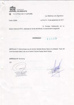 Ordenanza nº 11560 de 2017