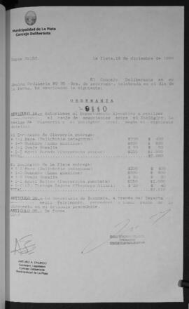 Ordenanza n° 9110 de 1999