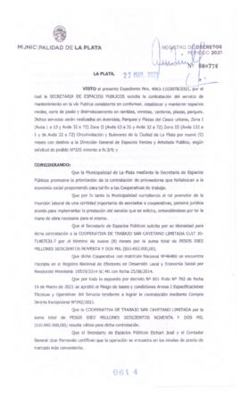 Decreto nº 614 de 2021, GARRO, Julio cesar