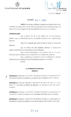Decreto nº 3161 de 2024, ALAK, Julio Cesar