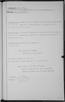 Ordenanza n° 1778 de 1949