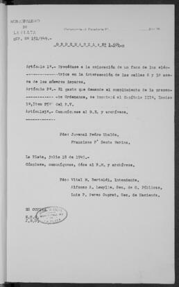 Ordenanza n° 1604 de 1949