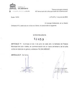 Ordenanza nº 12453 de 2023