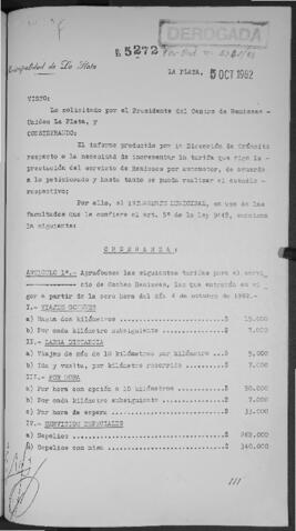 Ordenanza n° 5272 de 1982