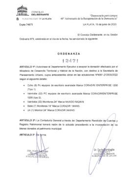 Ordenanza nº 12471 de 2023