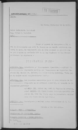 Ordenanza n° 1241 de 1948