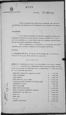 Ordenanza n° 4785 de 1980