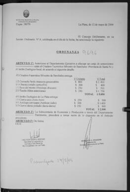 Ordenanza n° 9696 de 2004