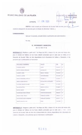 Decreto nº 1248 de 2021, GARRO, Julio cesar