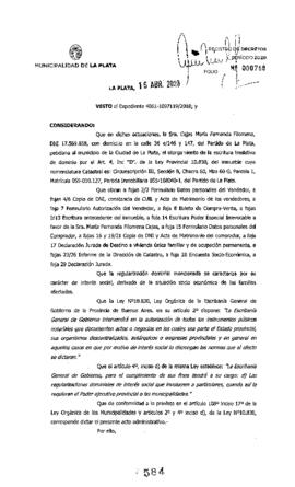 Decreto nº 584 de 2020, GARRO, Julio cesar