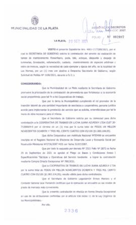 Decreto nº 2336 de 2021, GARRO, Julio cesar