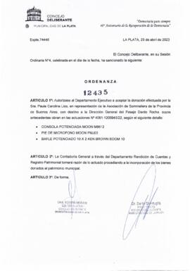 Ordenanza nº 12435 de 2023