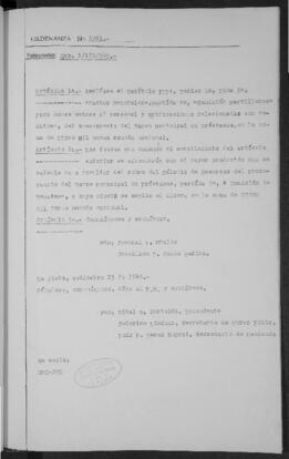 Ordenanza n° 1761 de 1949