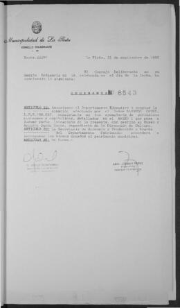 Ordenanza n° 8543 de 1995