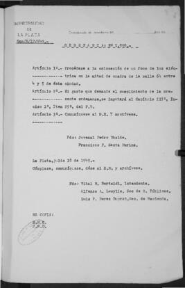 Ordenanza n° 1598 de 1949