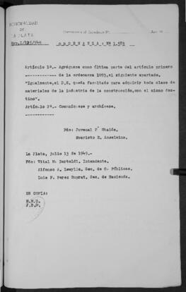 Ordenanza n° 1583 de 1949