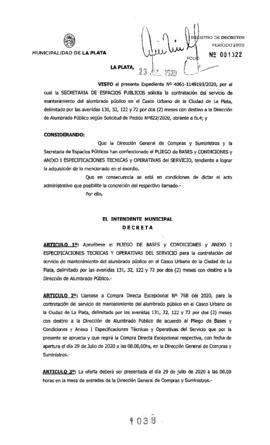 Decreto nº 1036 de 2020, GARRO, Julio cesar