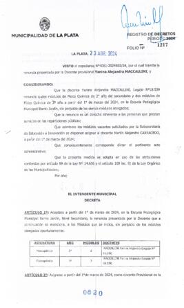 Decreto nº 620 de 2024, ALAK, Julio Cesar