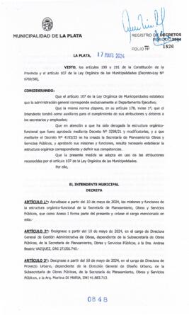 Decreto nº 848 de 2024, ALAK, Julio Cesar