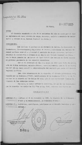 Ordenanza n° 5289 de 1982
