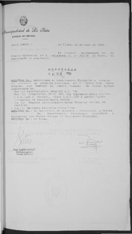 Ordenanza n° 8634 de 1996