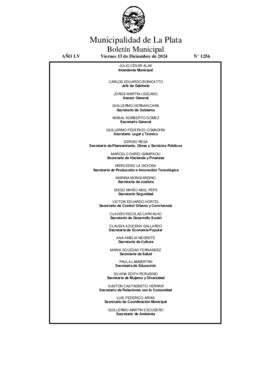 Boletín Municipal nº 1256 - viernes, 13 de diciembre de 2024
