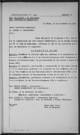 Ordenanza n° 3261 de 1964