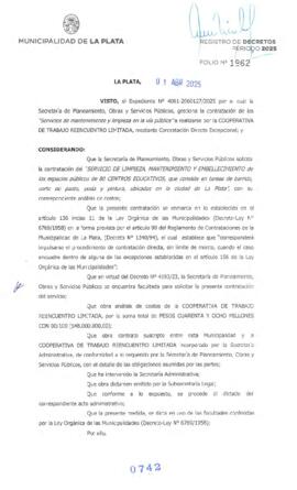 Decreto nº 742 de 2025, ALAK, Julio Cesar