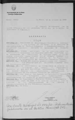 Ordenanza n° 9200 de 2000