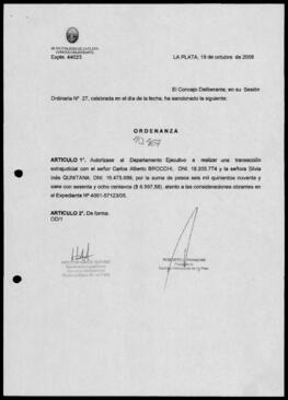 Ordenanza n° 10167 de 2006