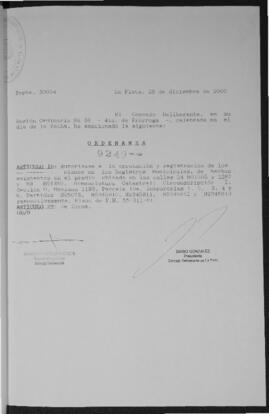 Ordenanza n° 9249 de 2000