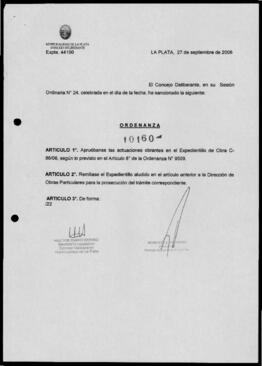 Ordenanza n° 10160 de 2006