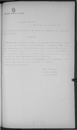 Ordenanza n° 89 de 1926