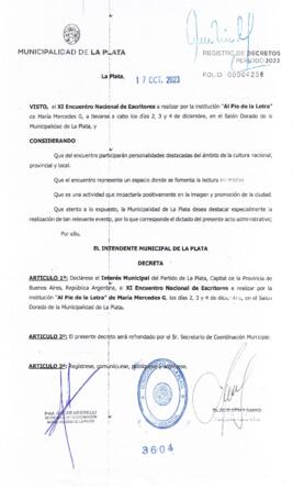 Decreto nº 3604 de 2023, GARRO, Julio cesar